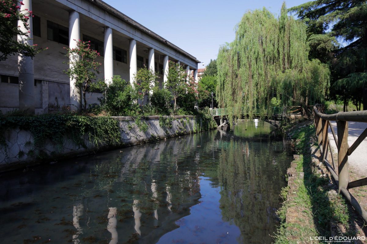 Canal Jardin Querini Vicenza Itália Vêneto - Jardins Querini de Vicenza Itália Vêneto Itália Garden Park River