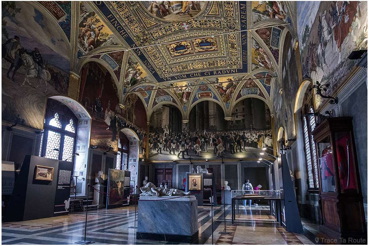 Salão do Risorgimento do Museu Cívico de Siena - Salão do Risorgimento do Palazzo Público de Siena