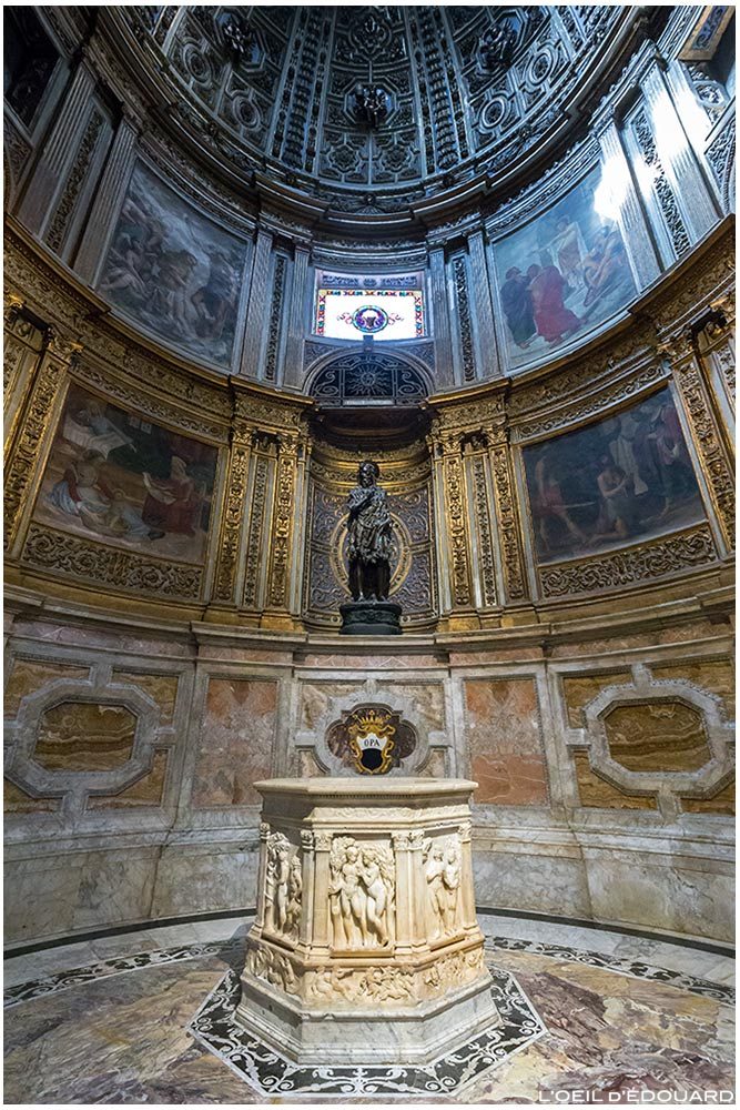 Capela de San Giovanni Battista Catedral de Siena - Capela da Catedral de San Giovanni Battista Siena (Santa Maria Assunta) - Pozzo Pozzo Antonio Federighi + Donatello