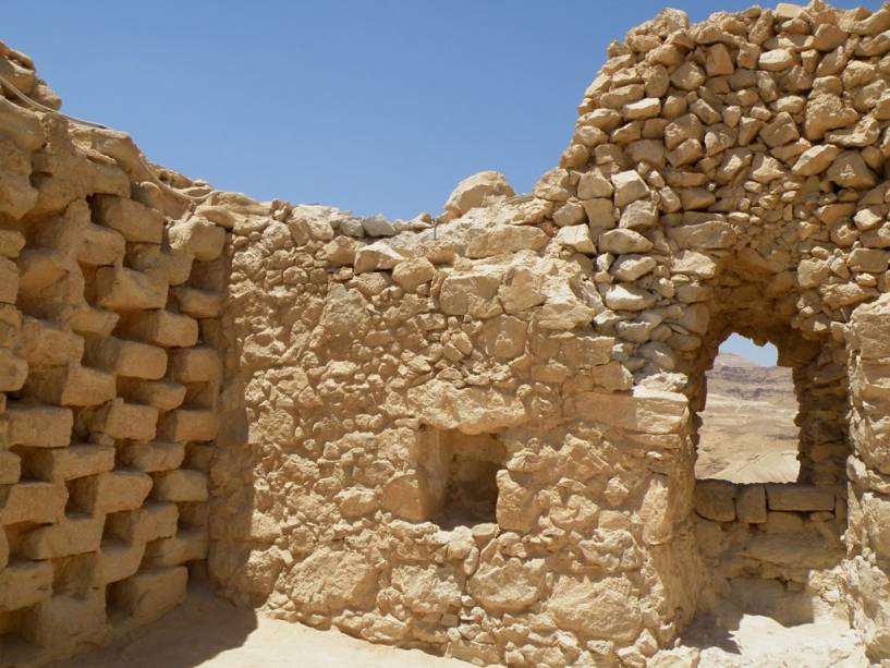 Ruínas do Forte Massada no Mar Morto