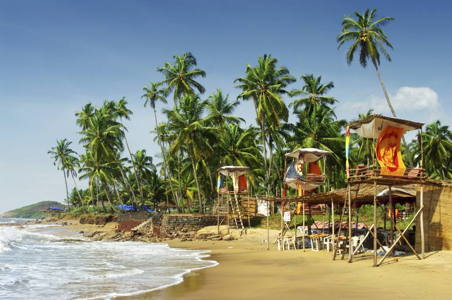 Praia em Goa, Índia