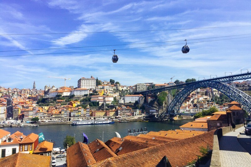 um dia no Porto, Portugal - vista do Porto