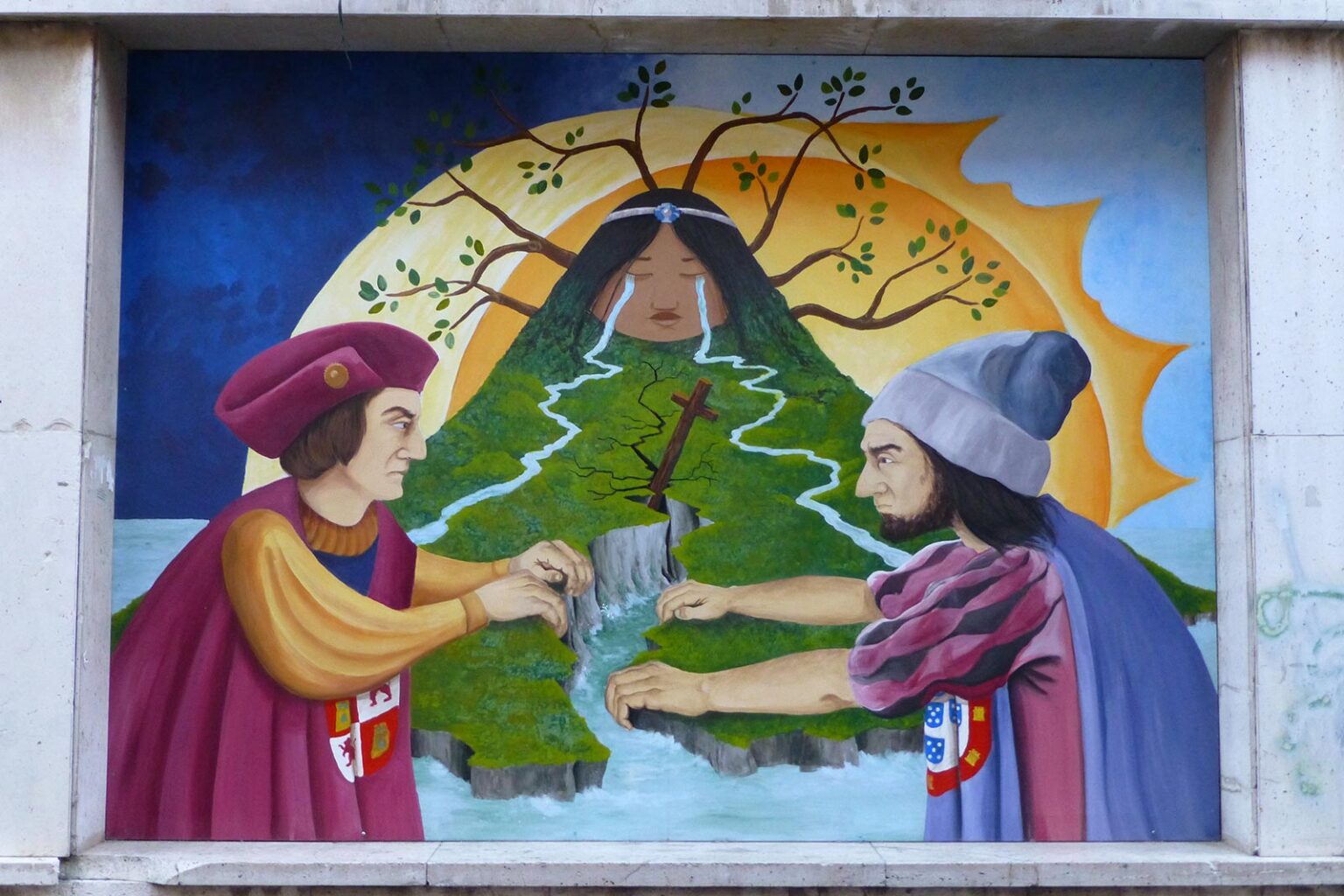 Mural do Tratado de Tordesilhas